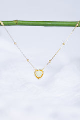 Yellow Andara Heart Necklace