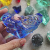 Bi-color Blue Clear Heart Andara Altar Piece