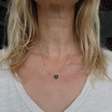 Dark Green Andara Heart Necklace - Andara Temple