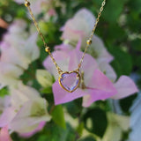 Milky Purple Andara Heart Necklace - Andara Temple