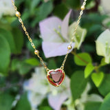 Pink Andara Heart Necklace - Andara Crystal Jewelry - Andara Temple