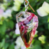 Rainbow Raw Andara Pendant - Activated Healing Crystal for Love and Compassion - Andara Temple