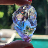 Rare Rainbow Clear Blue Purple Andara - Spiritual Crystal for Positive Energy - Andara Temple