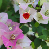 Red Andara Heart Necklace - Andara Temple